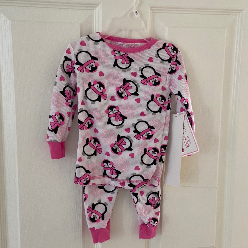 COPY - 12 months girls flannel pajama set